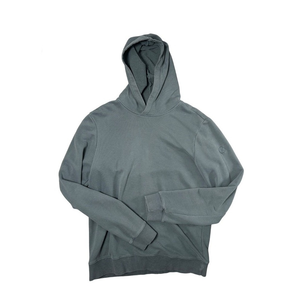 Vuori Cypress Performance Pullover Hoodie Men's Large Gray Slim Fit Logo